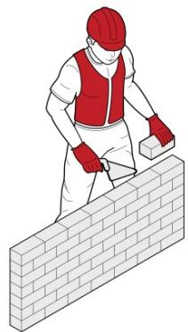 Repetitive force - bricklaying